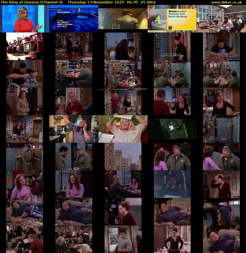 The King of Queens (Channel 4) Thursday 13 November 2025 06:35 - 07:00