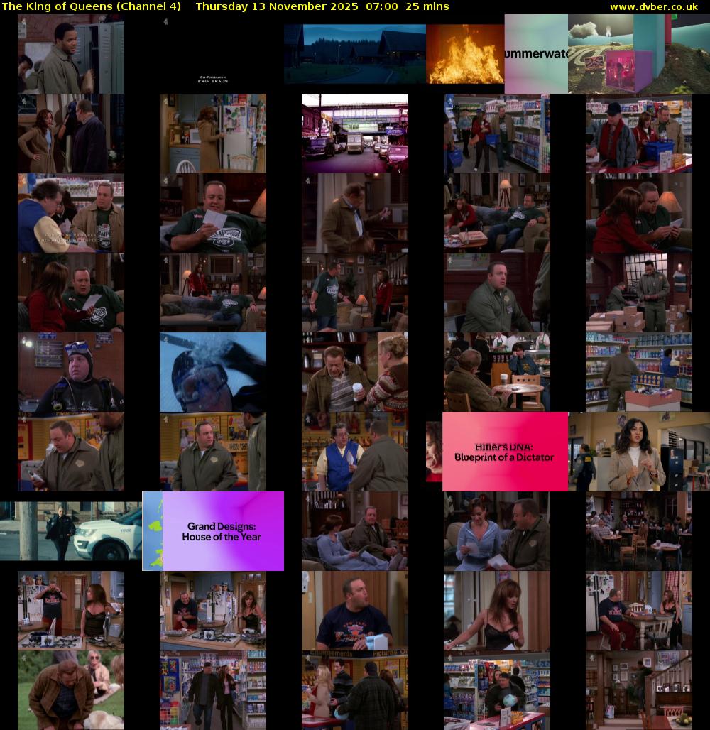 The King of Queens (Channel 4) Thursday 13 November 2025 07:00 - 07:25