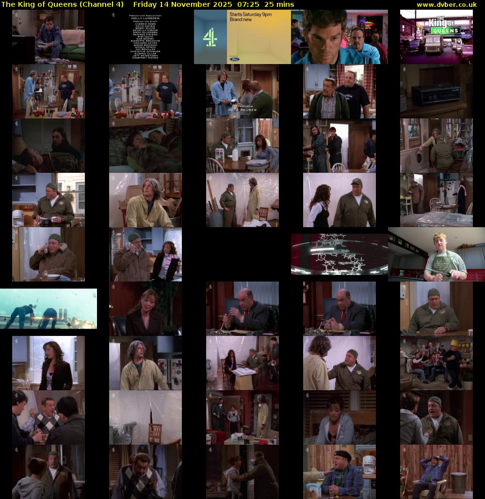 The King of Queens (Channel 4) Friday 14 November 2025 07:25 - 07:50