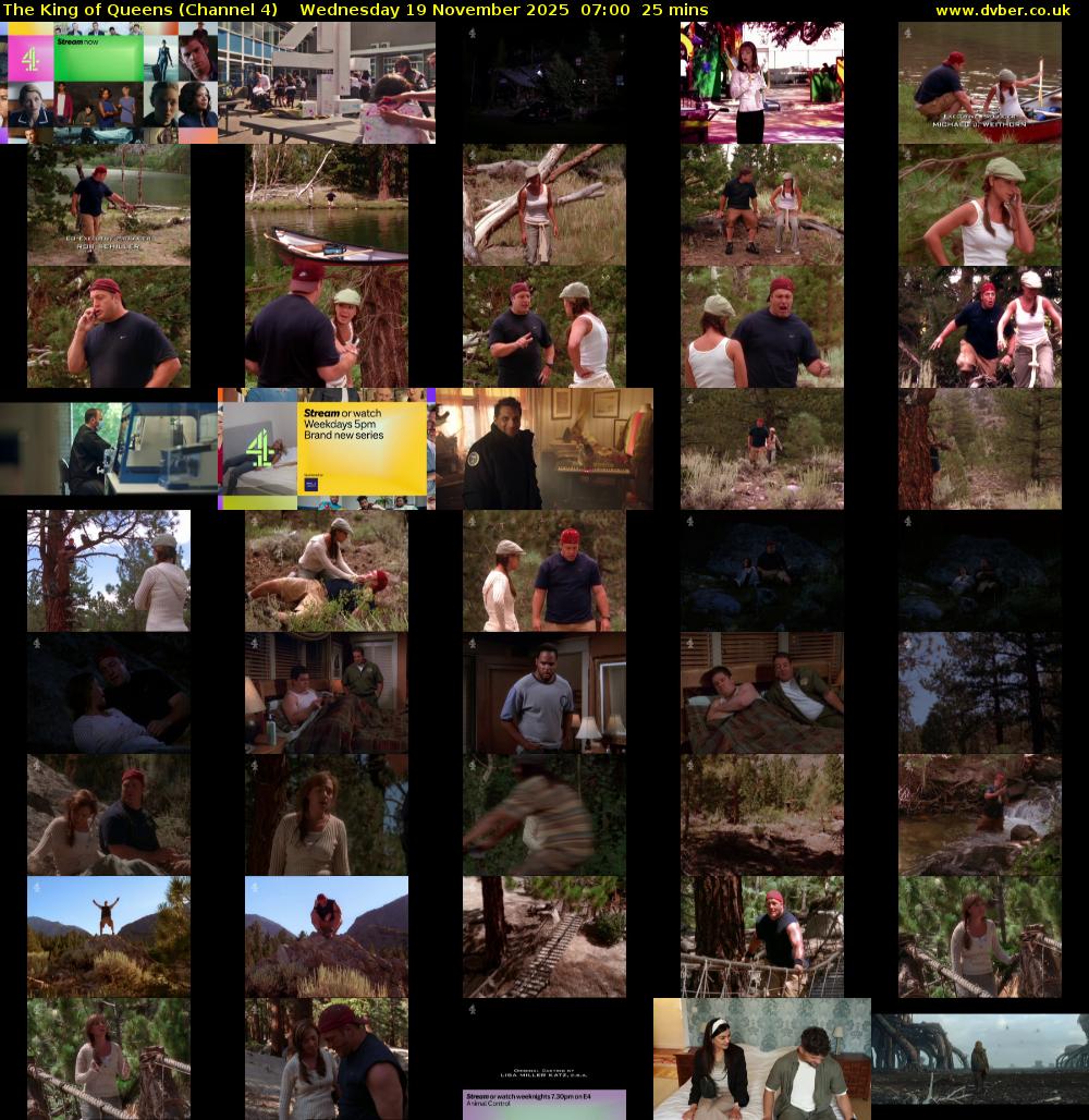 The King of Queens (Channel 4) Wednesday 19 November 2025 07:00 - 07:25