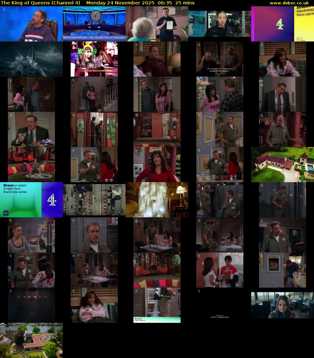 The King of Queens (Channel 4) Monday 24 November 2025 06:35 - 07:00