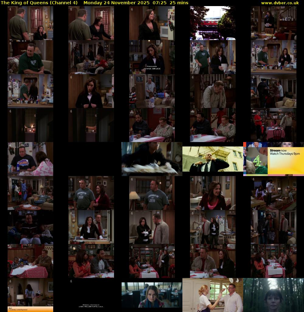 The King of Queens (Channel 4) Monday 24 November 2025 07:25 - 07:50