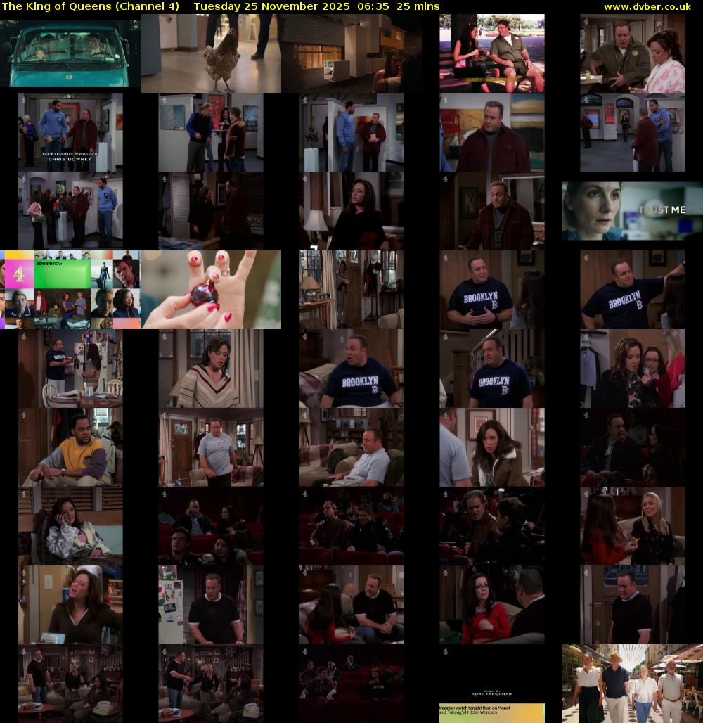The King of Queens (Channel 4) Tuesday 25 November 2025 06:35 - 07:00
