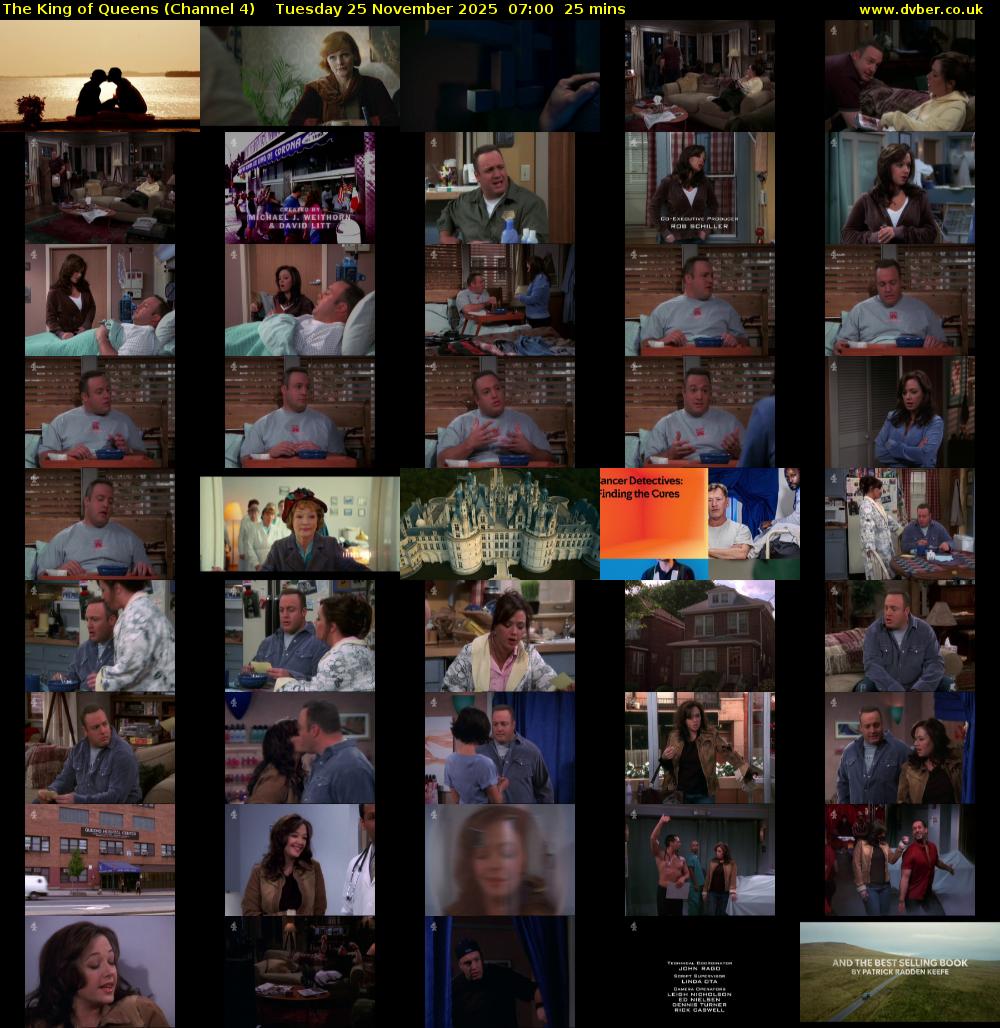 The King of Queens (Channel 4) Tuesday 25 November 2025 07:00 - 07:25