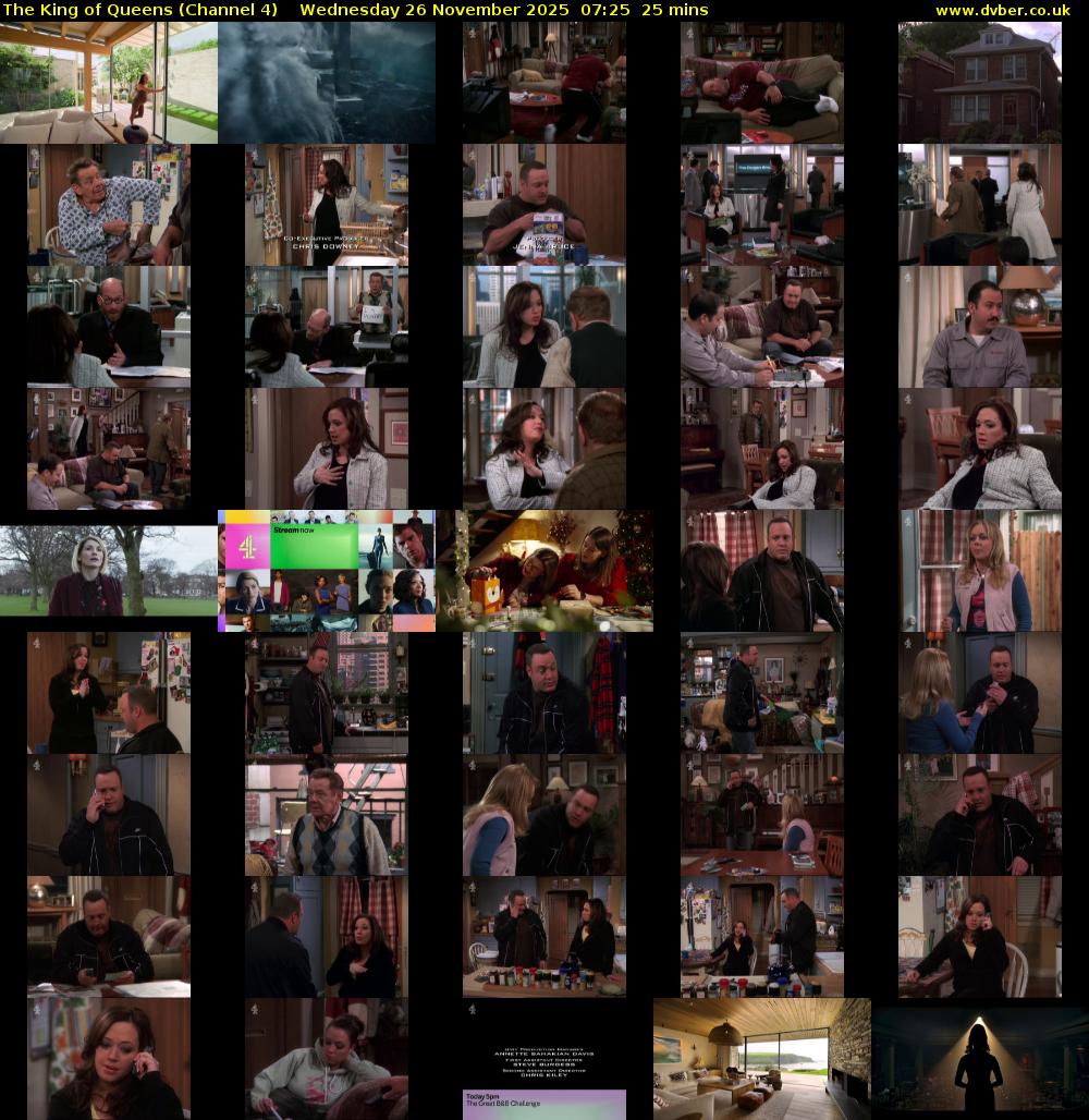 The King of Queens (Channel 4) Wednesday 26 November 2025 07:25 - 07:50