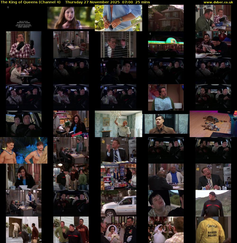The King of Queens (Channel 4) Thursday 27 November 2025 07:00 - 07:25
