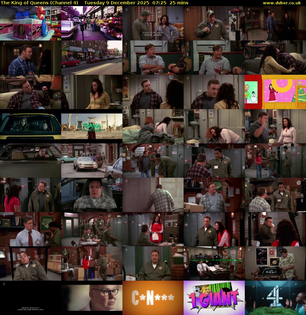The King of Queens (Channel 4) Tuesday 9 December 2025 07:25 - 07:50