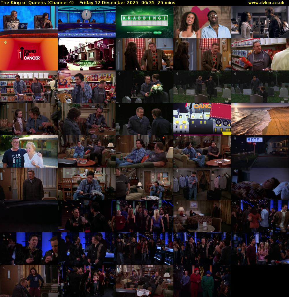 The King of Queens (Channel 4) Friday 12 December 2025 06:35 - 07:00