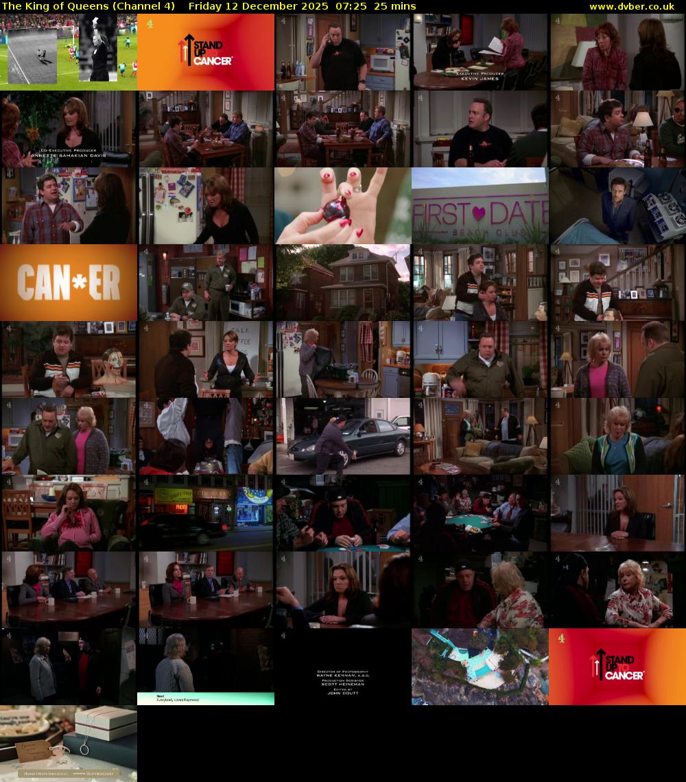 The King of Queens (Channel 4) Friday 12 December 2025 07:25 - 07:50