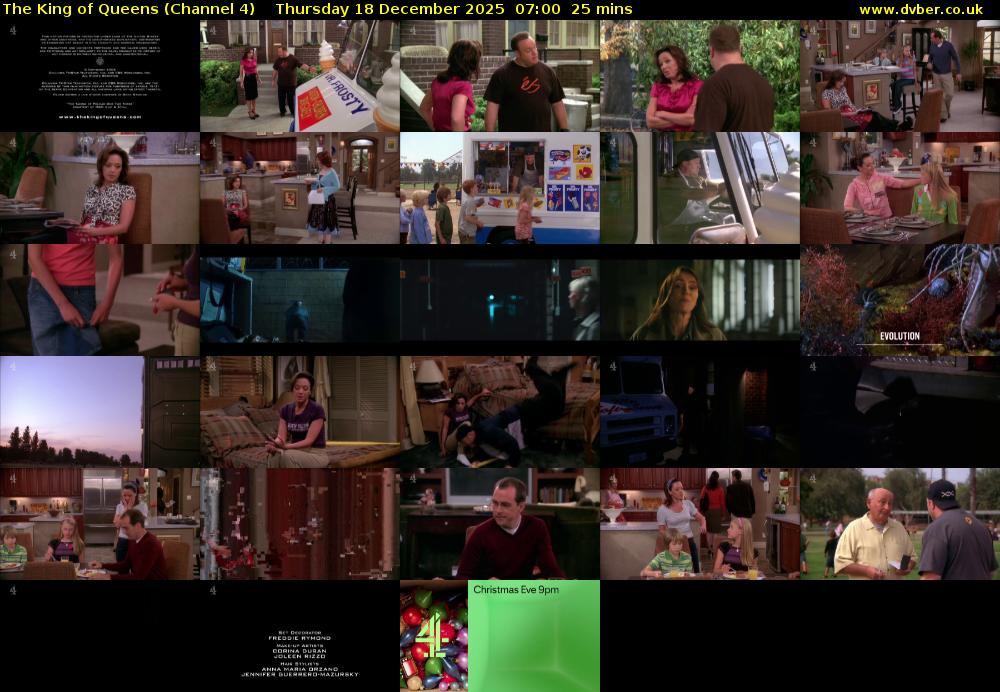 The King of Queens (Channel 4) Thursday 18 December 2025 07:00 - 07:25