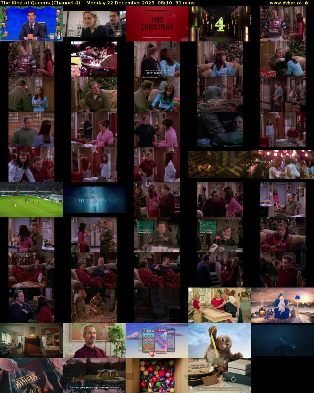 The King of Queens (Channel 4) Monday 22 December 2025 08:10 - 08:40