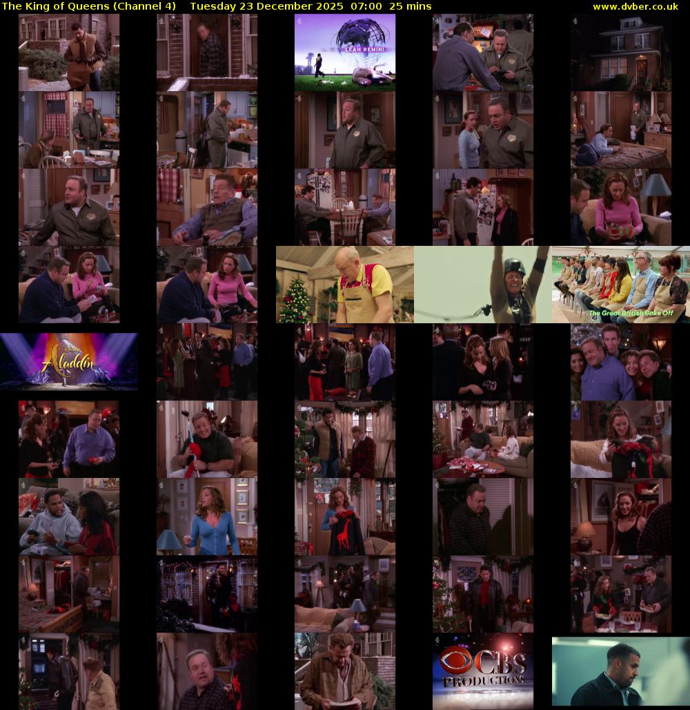 The King of Queens (Channel 4) Tuesday 23 December 2025 07:00 - 07:25