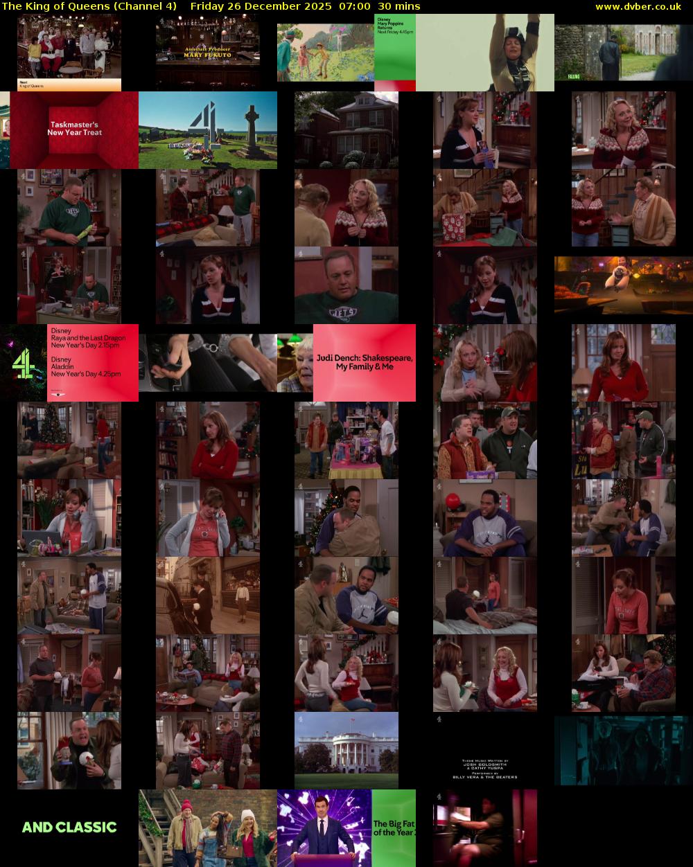 The King of Queens (Channel 4) Friday 26 December 2025 07:00 - 07:30