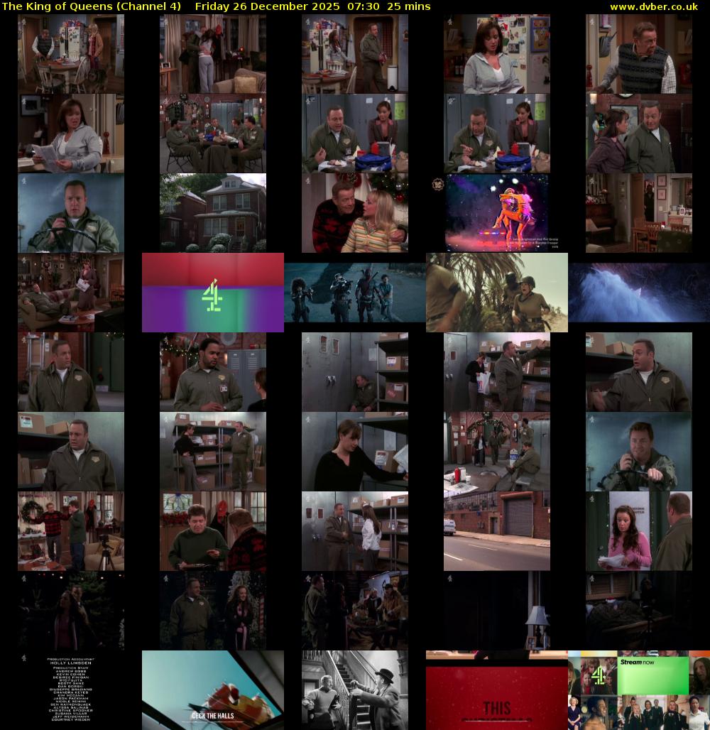 The King of Queens (Channel 4) Friday 26 December 2025 07:30 - 07:55