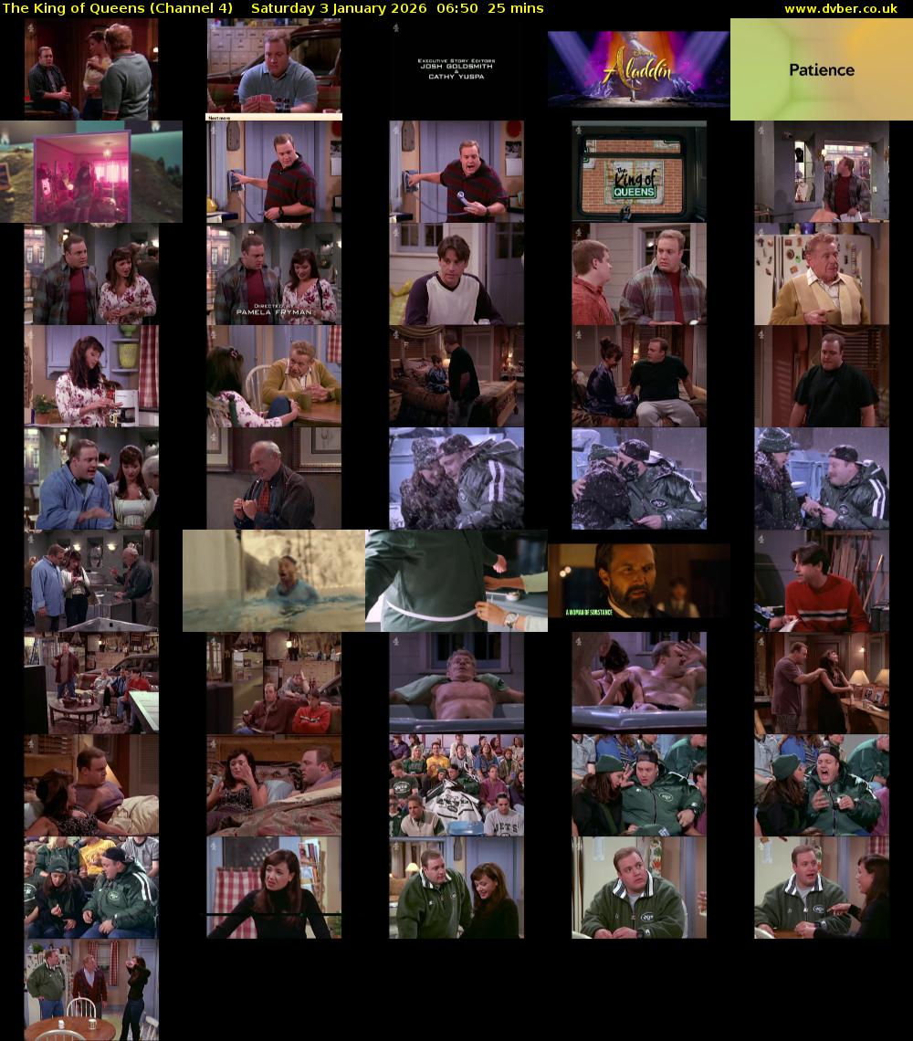 The King of Queens (Channel 4) Saturday 3 January 2026 06:50 - 07:15
