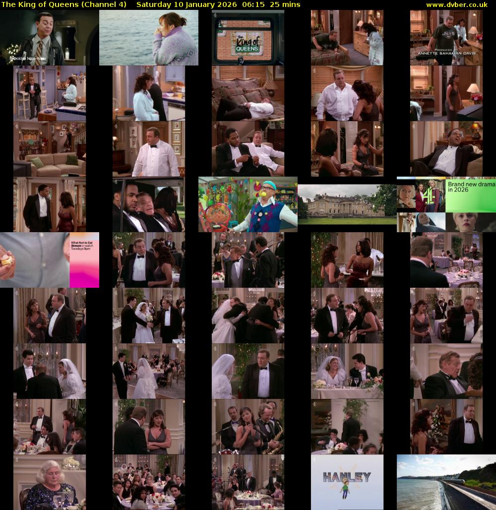 The King of Queens (Channel 4) Saturday 10 January 2026 06:15 - 06:40