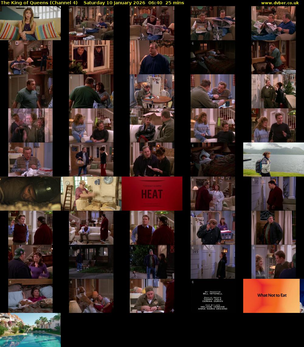 The King of Queens (Channel 4) Saturday 10 January 2026 06:40 - 07:05
