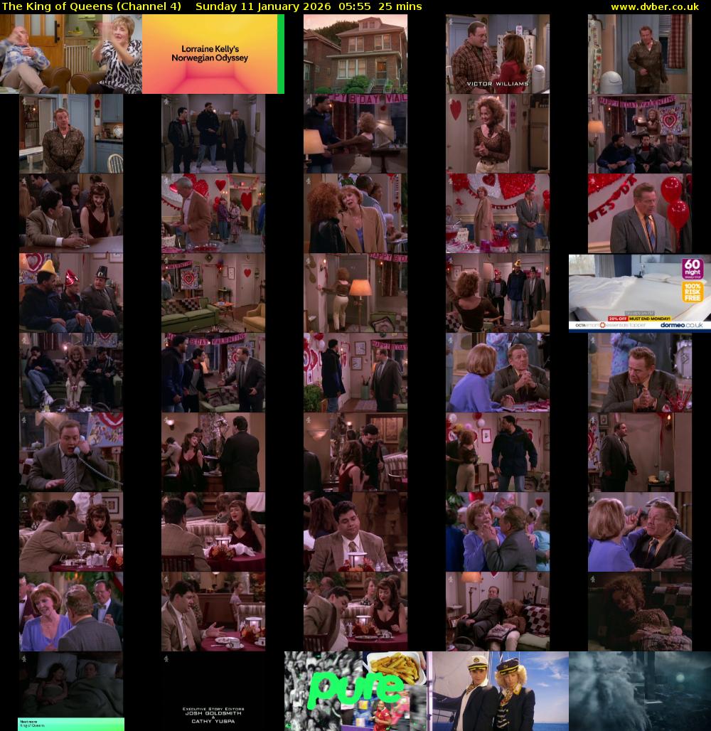 The King of Queens (Channel 4) Sunday 11 January 2026 05:55 - 06:20