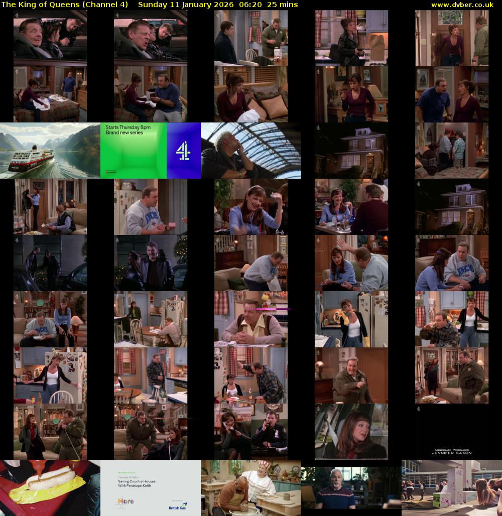 The King of Queens (Channel 4) Sunday 11 January 2026 06:20 - 06:45
