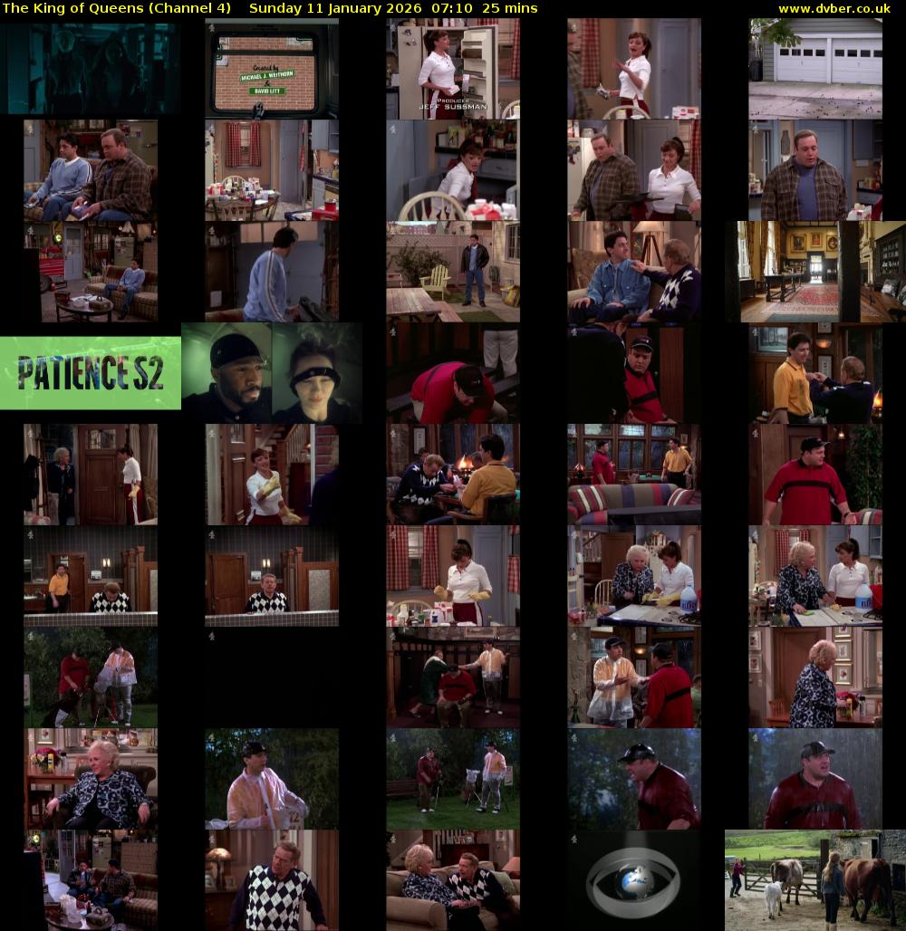 The King of Queens (Channel 4) Sunday 11 January 2026 07:10 - 07:35
