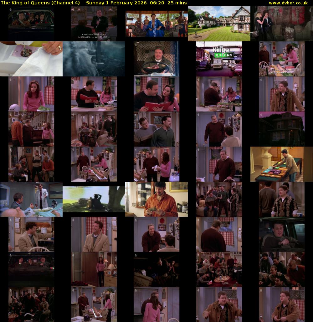 The King of Queens (Channel 4) Sunday 1 February 2026 06:20 - 06:45