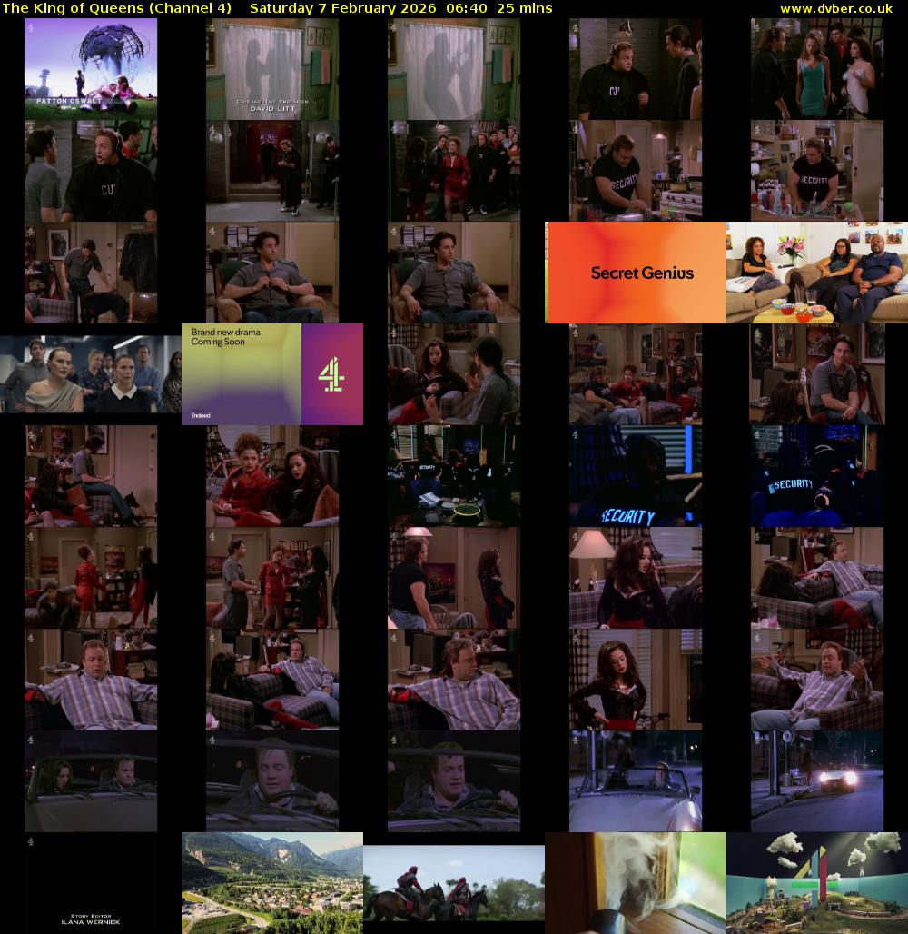 The King of Queens (Channel 4) Saturday 7 February 2026 06:40 - 07:05