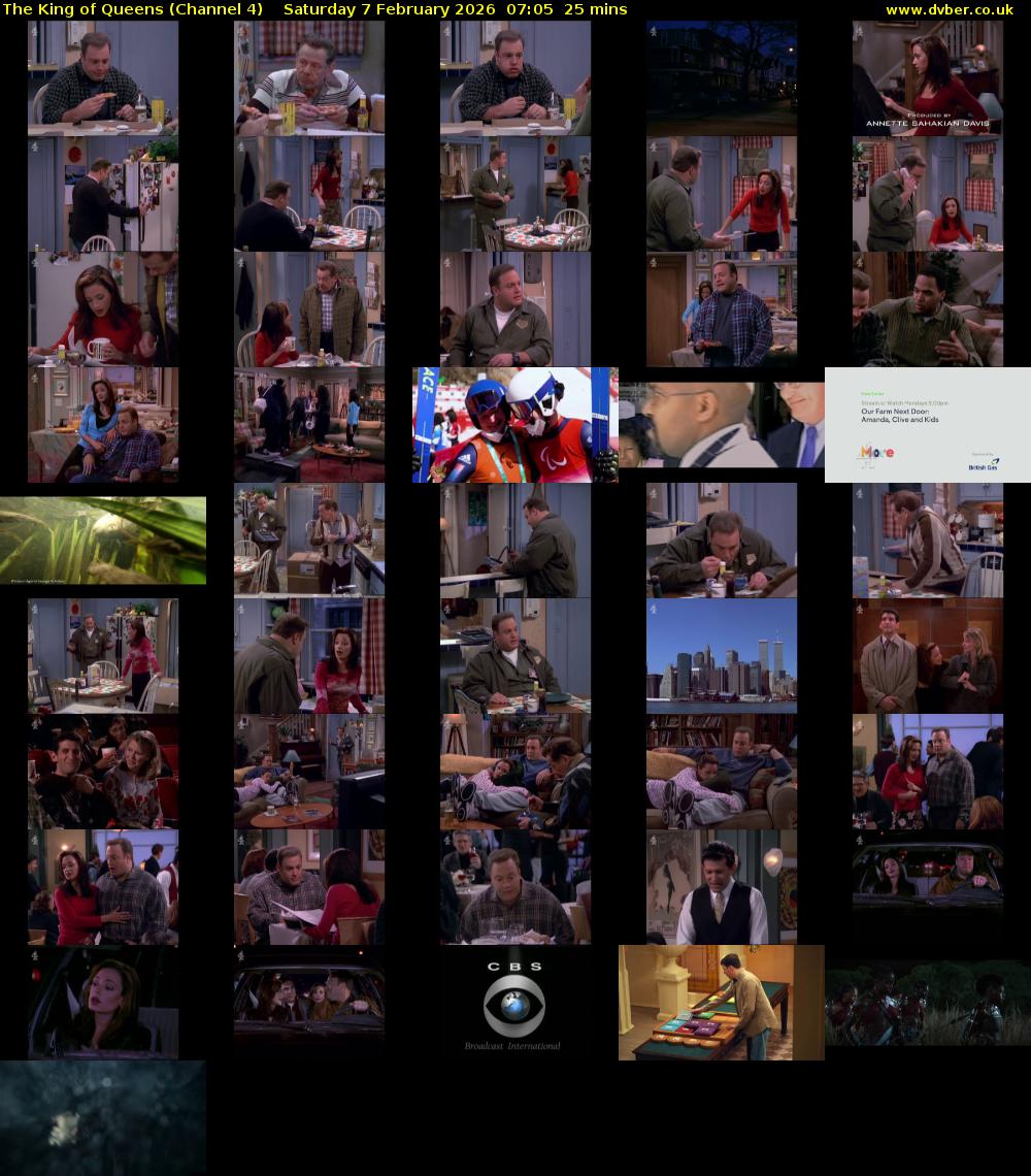 The King of Queens (Channel 4) Saturday 7 February 2026 07:05 - 07:30