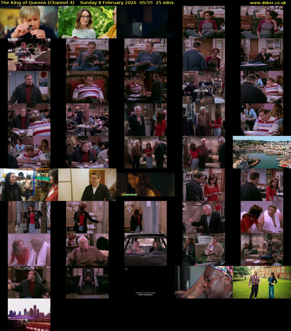 The King of Queens (Channel 4) Sunday 8 February 2026 05:55 - 06:20