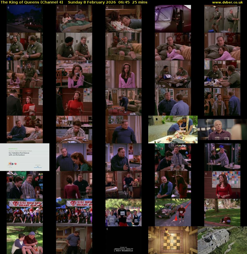 The King of Queens (Channel 4) Sunday 8 February 2026 06:45 - 07:10