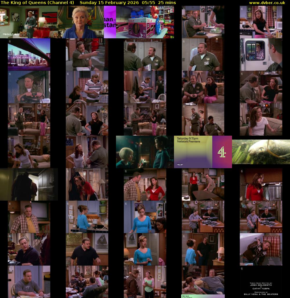 The King of Queens (Channel 4) Sunday 15 February 2026 05:55 - 06:20
