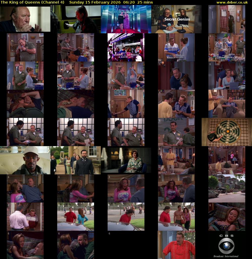 The King of Queens (Channel 4) Sunday 15 February 2026 06:20 - 06:45