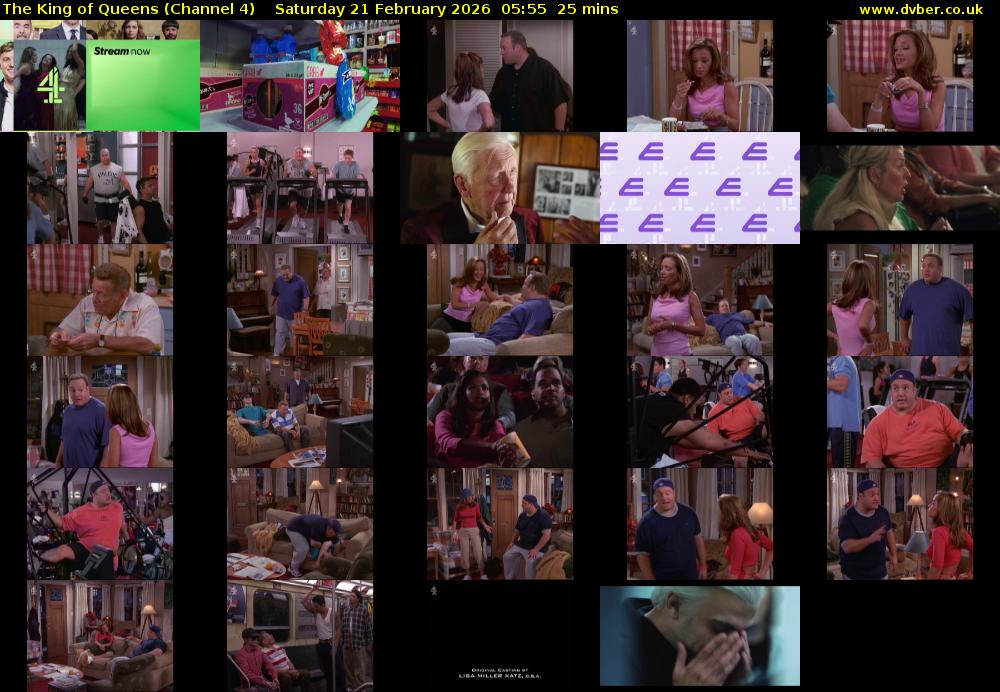 The King of Queens (Channel 4) Saturday 21 February 2026 05:55 - 06:20