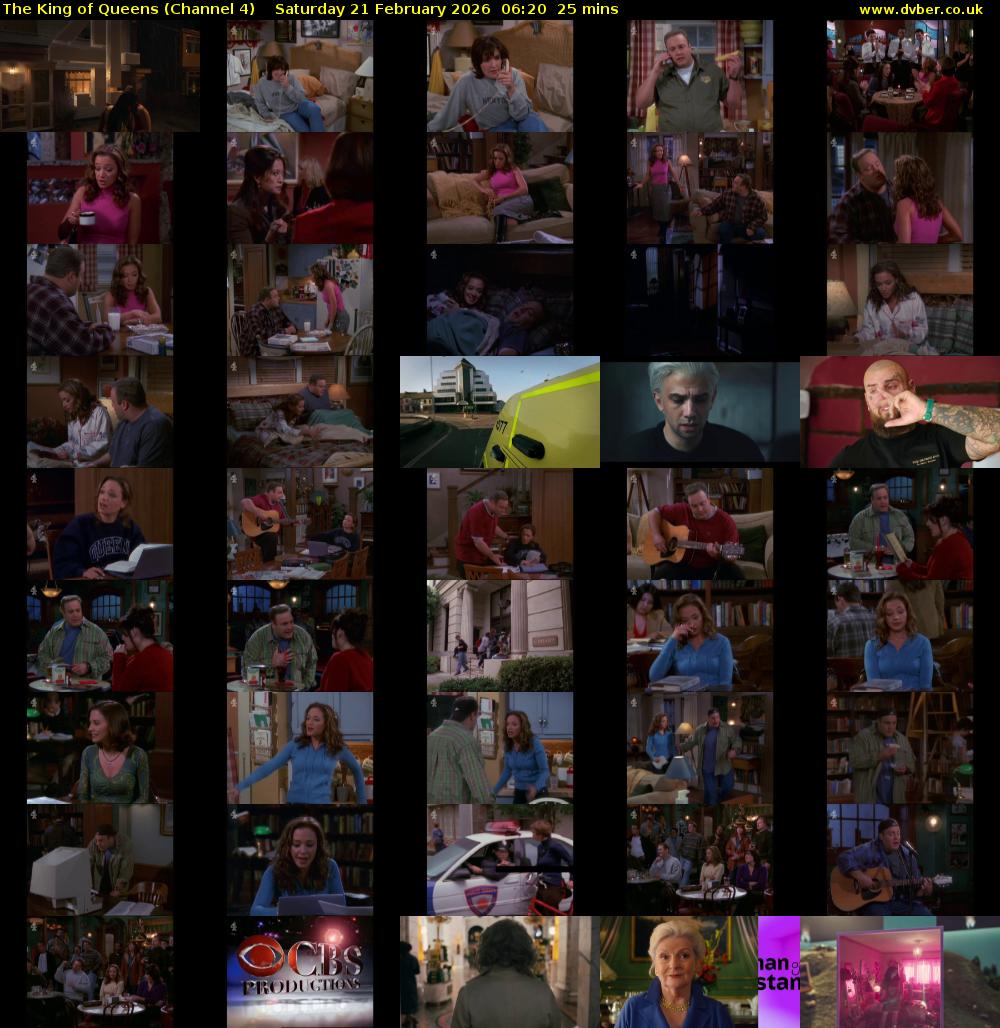 The King of Queens (Channel 4) Saturday 21 February 2026 06:20 - 06:45