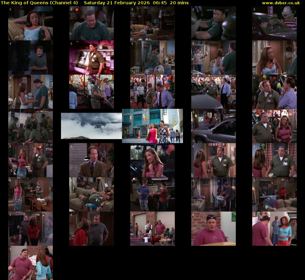 The King of Queens (Channel 4) Saturday 21 February 2026 06:45 - 07:05