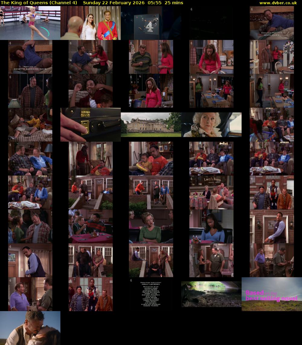 The King of Queens (Channel 4) Sunday 22 February 2026 05:55 - 06:20