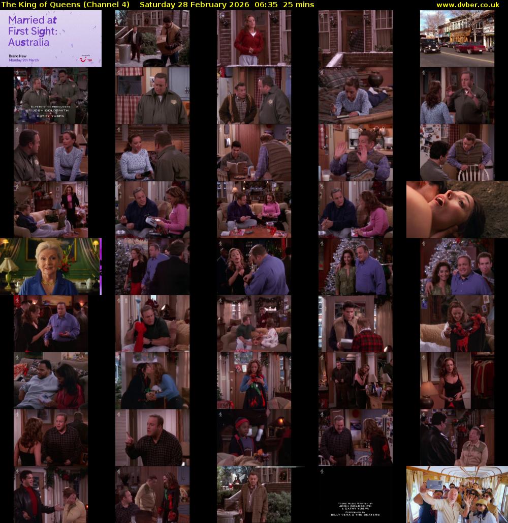 The King of Queens (Channel 4) Saturday 28 February 2026 06:35 - 07:00