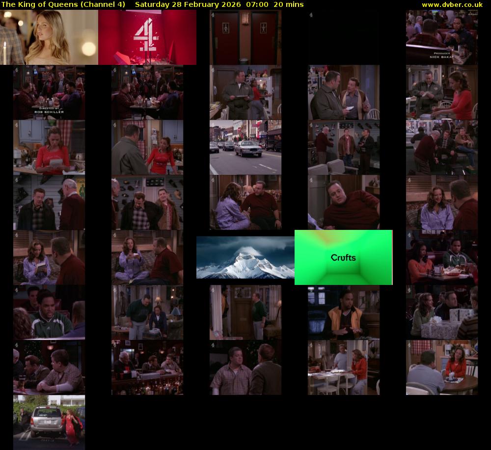 The King of Queens (Channel 4) Saturday 28 February 2026 07:00 - 07:20