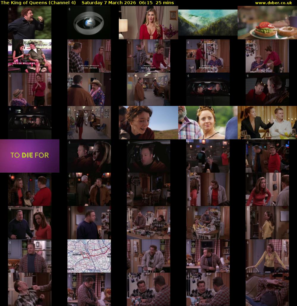 The King of Queens (Channel 4) Saturday 7 March 2026 06:15 - 06:40