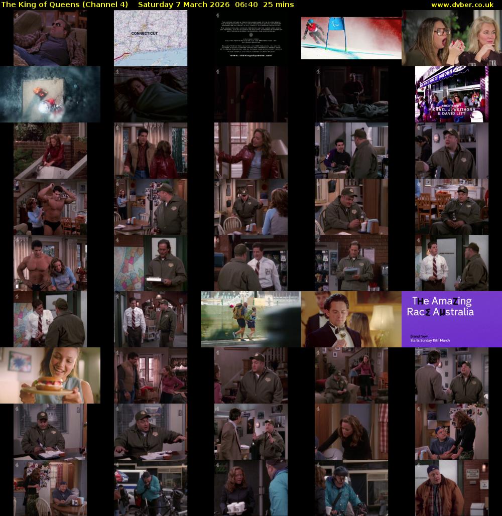 The King of Queens (Channel 4) Saturday 7 March 2026 06:40 - 07:05