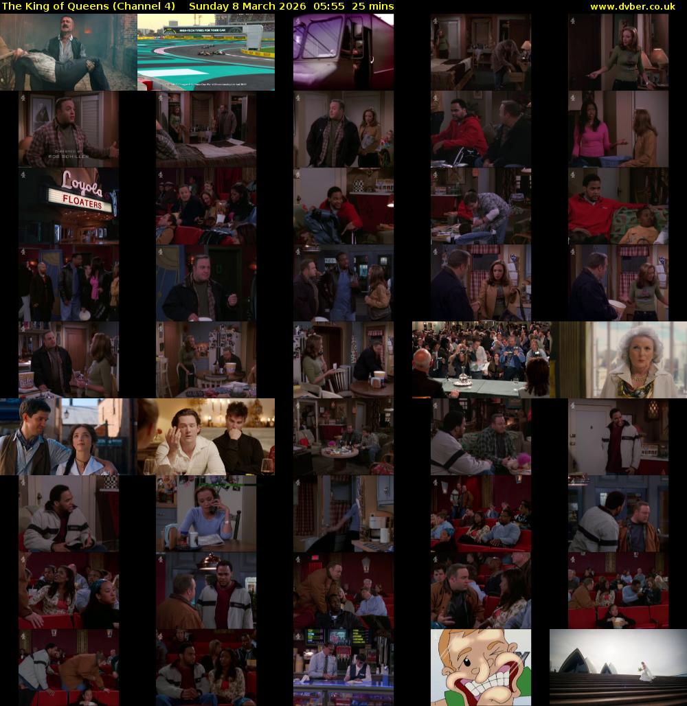 The King of Queens (Channel 4) Sunday 8 March 2026 05:55 - 06:20