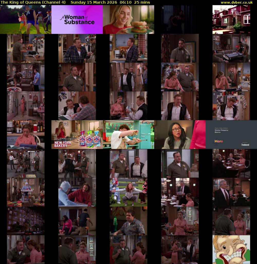 The King of Queens (Channel 4) Sunday 15 March 2026 06:10 - 06:35