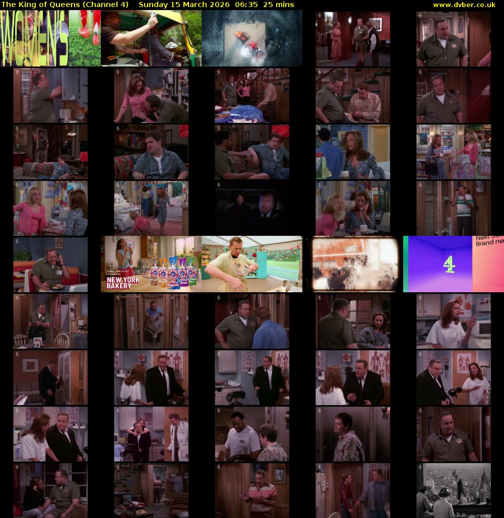 The King of Queens (Channel 4) Sunday 15 March 2026 06:35 - 07:00
