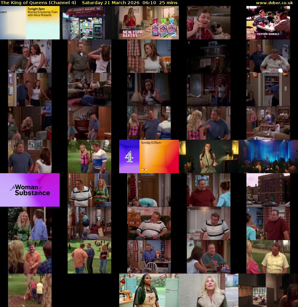 The King of Queens (Channel 4) Saturday 21 March 2026 06:10 - 06:35