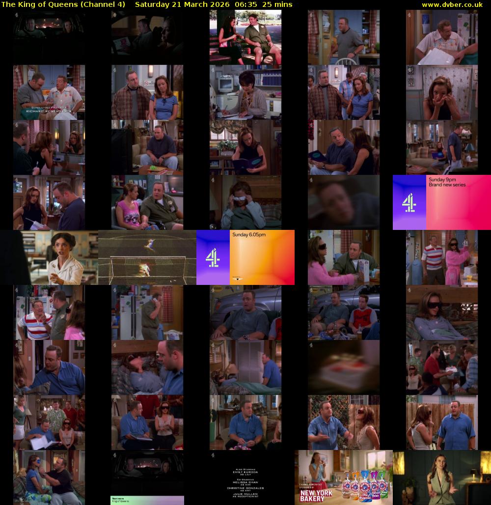 The King of Queens (Channel 4) Saturday 21 March 2026 06:35 - 07:00