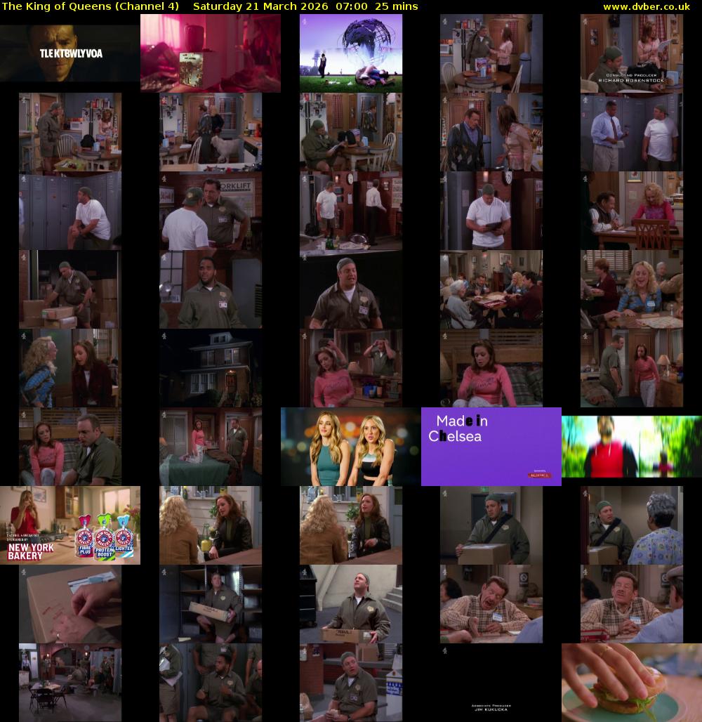 The King of Queens (Channel 4) Saturday 21 March 2026 07:00 - 07:25
