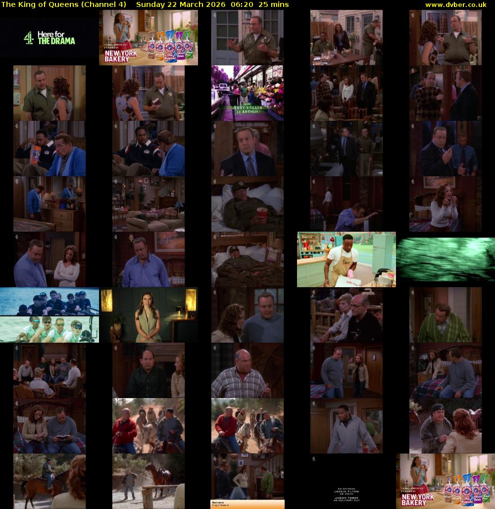 The King of Queens (Channel 4) Sunday 22 March 2026 06:20 - 06:45
