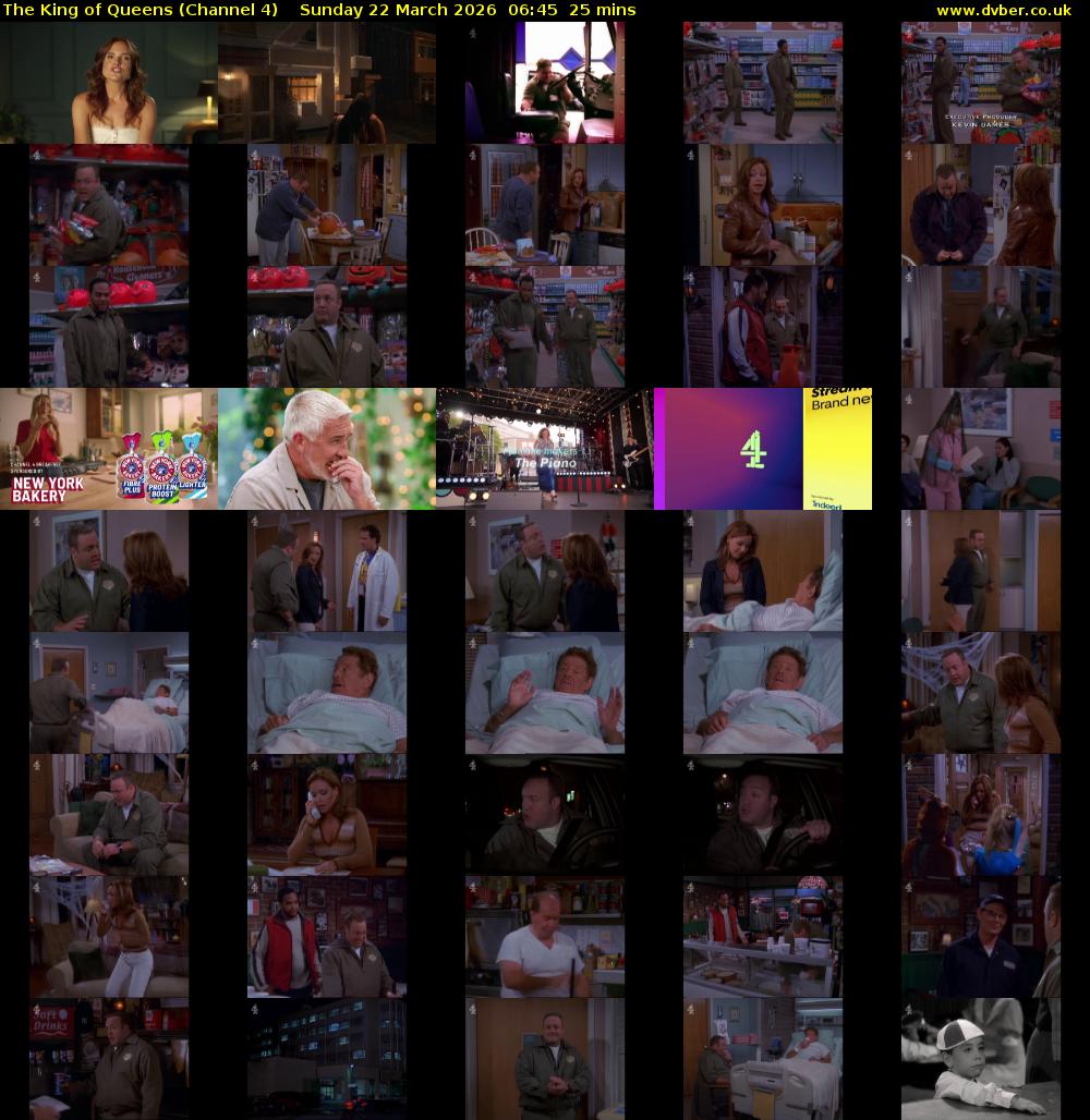 The King of Queens (Channel 4) Sunday 22 March 2026 06:45 - 07:10