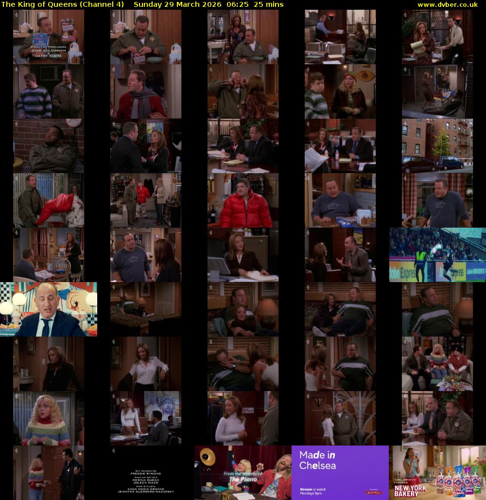 The King of Queens (Channel 4) Sunday 29 March 2026 06:25 - 06:50