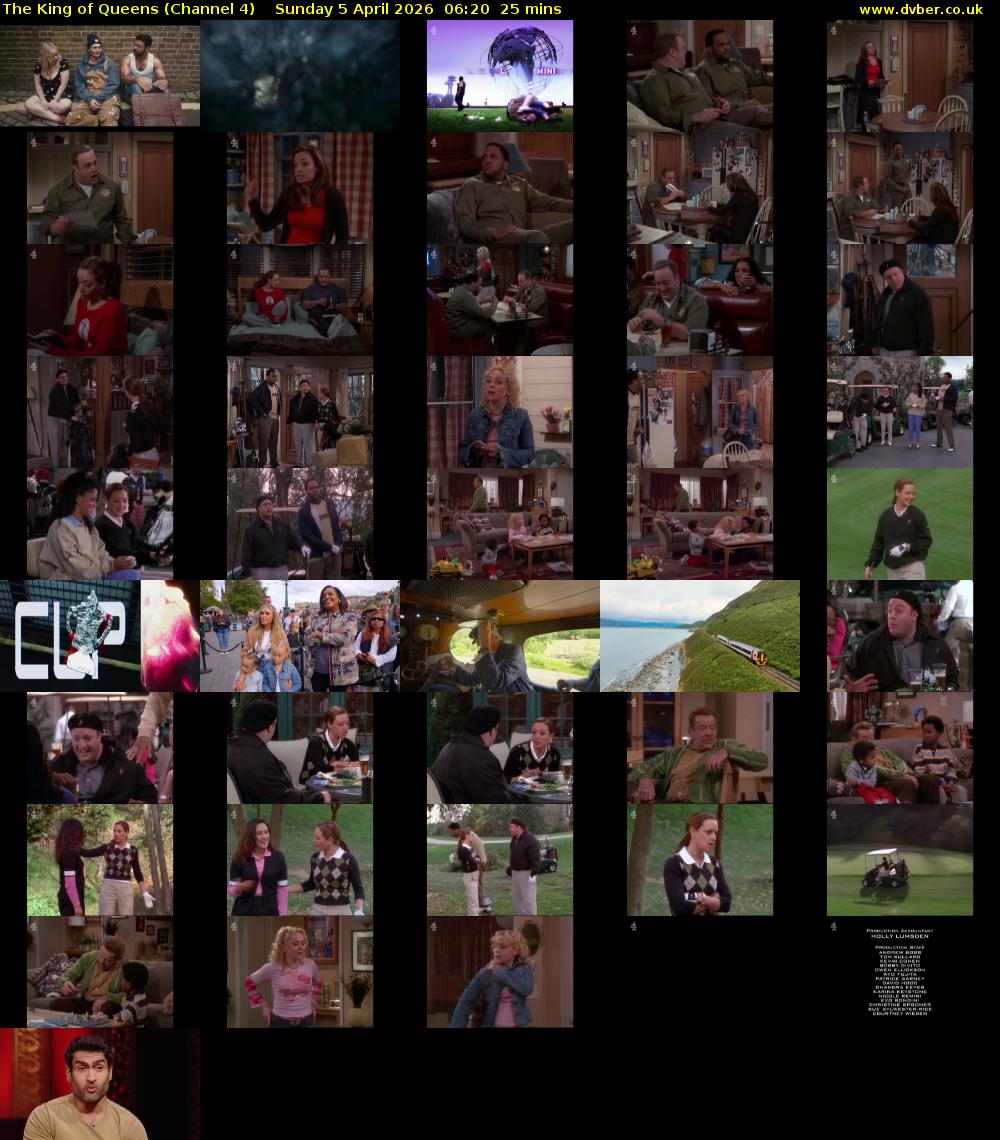 The King of Queens (Channel 4) Sunday 5 April 2026 06:20 - 06:45