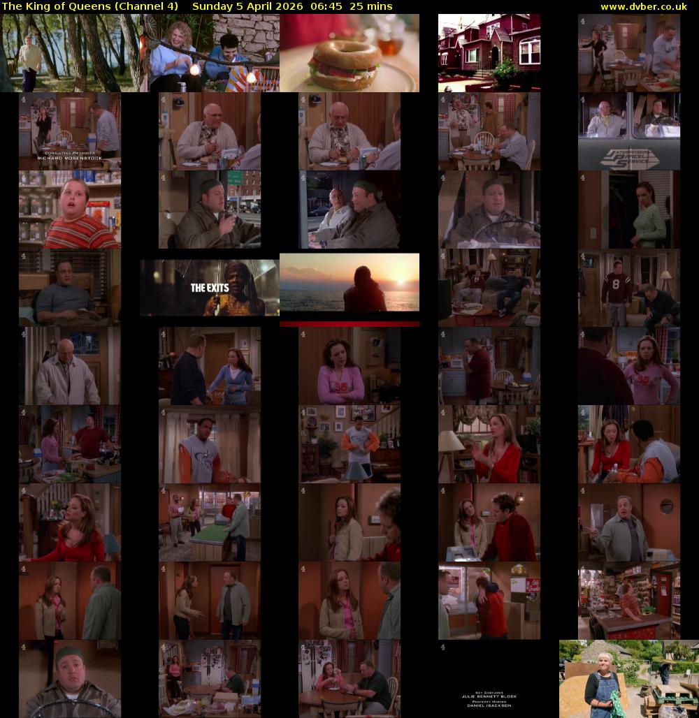 The King of Queens (Channel 4) Sunday 5 April 2026 06:45 - 07:10